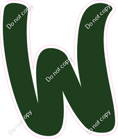 CU 23.5" Individuals - Flat Hunter Green W