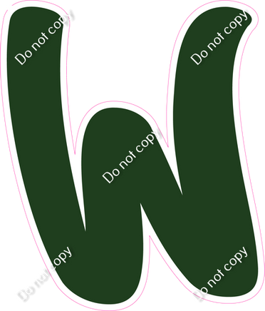 CU 23.5" Individuals - Flat Hunter Green W