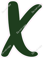 CU 23.5" Individuals - Flat Hunter Green X