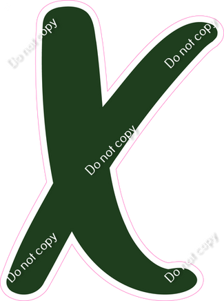 CU 23.5" Individuals - Flat Hunter Green X