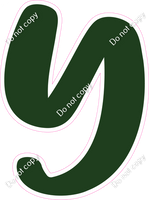 CU 23.5" Individuals - Flat Hunter Green Y