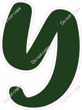 CU 23.5" Individuals - Flat Hunter Green Y