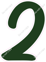 CU 23.5" Individuals - Flat Hunter Green 2