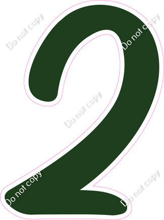 CU 23.5" Individuals - Flat Hunter Green 2