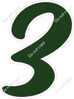 CU 23.5" Individuals - Flat Hunter Green 3