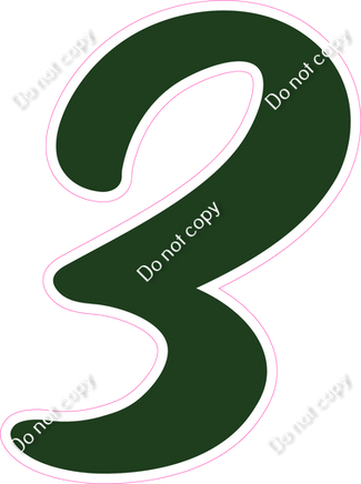 CU 23.5" Individuals - Flat Hunter Green 3