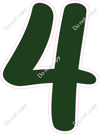 CU 23.5" Individuals - Flat Hunter Green 4