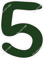 CU 23.5" Individuals - Flat Hunter Green 5