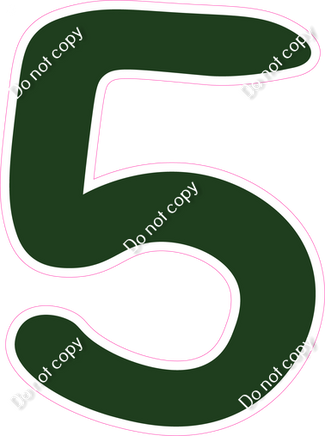 CU 23.5" Individuals - Flat Hunter Green 5