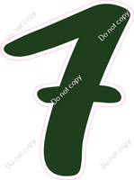 CU 23.5" Individuals - Flat Hunter Green 7