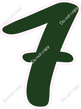 CU 23.5" Individuals - Flat Hunter Green 7