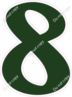 CU 23.5" Individuals - Flat Hunter Green 8