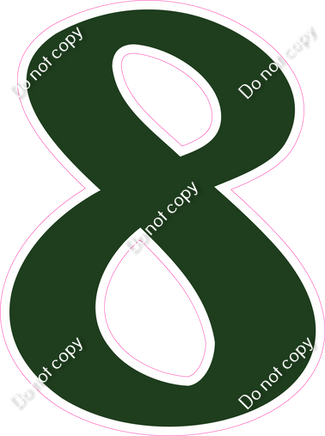 CU 23.5" Individuals - Flat Hunter Green 8