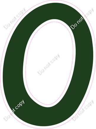 CU 23.5" Individuals - Flat Hunter Green