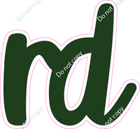 CU 23.5" Individuals - Flat Hunter Green RD