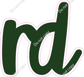 CU 23.5" Individuals - Flat Hunter Green RD