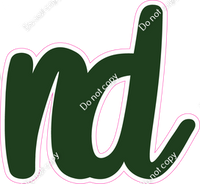 CU 23.5" Individuals - Flat Hunter Green ND