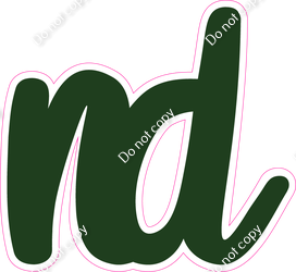 CU 23.5" Individuals - Flat Hunter Green ND