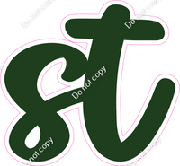 CU 23.5" Individuals - Flat Hunter Green ST