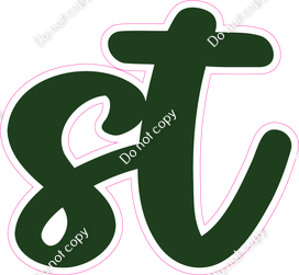 CU 23.5" Individuals - Flat Hunter Green ST