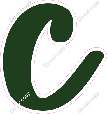 CU 23.5" Individuals - Flat Hunter Green c