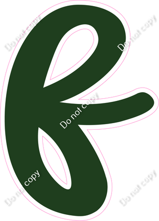 CU 23.5" Individuals - Flat Hunter Green f