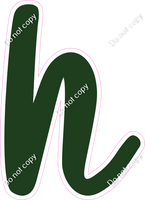 CU 23.5" Individuals - Flat Hunter Green h