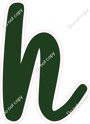 CU 23.5" Individuals - Flat Hunter Green h