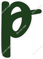 CU 23.5" Individuals - Flat Hunter Green p