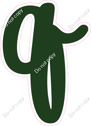 CU 23.5" Individuals - Flat Hunter Green q