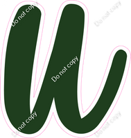 CU 23.5" Individuals - Flat Hunter Green u