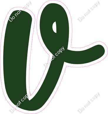 CU 23.5" Individuals - Flat Hunter Green v