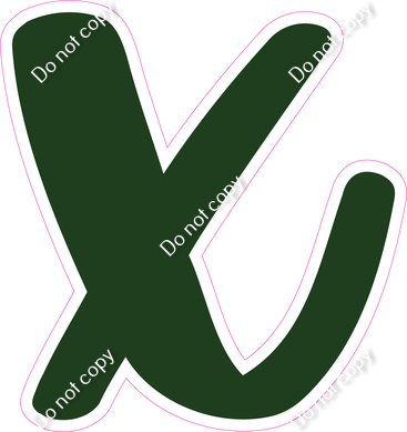 CU 23.5" Individuals - Flat Hunter Green x