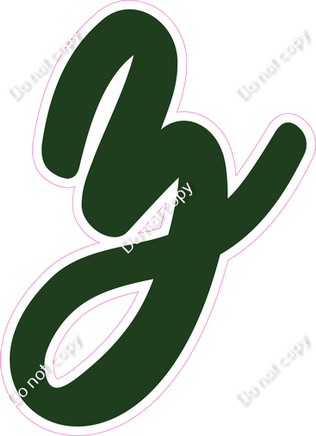 CU 23.5" Individuals - Flat Hunter Green z