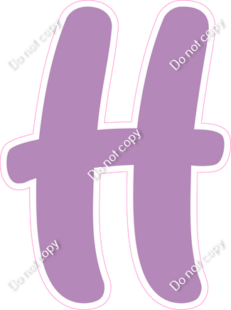 CU 23.5" Individuals - Flat Lavender H