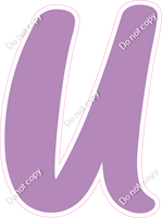 CU 23.5" Individuals - Flat Lavender U