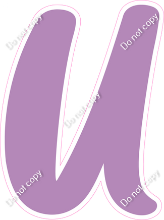 CU 23.5" Individuals - Flat Lavender U