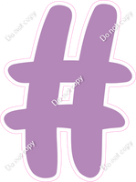 CU 23.5" Individuals - Flat Lavender #