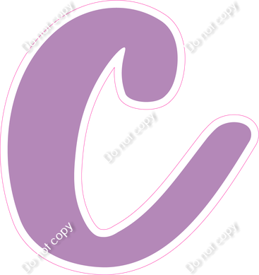 CU 23.5" Individuals - Flat Lavender c