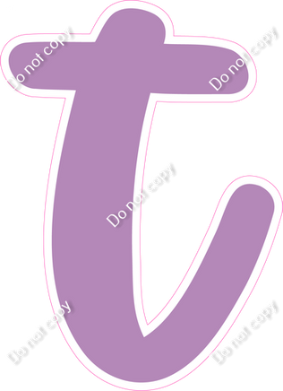 CU 23.5" Individuals - Flat Lavender t