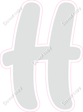 CU 23.5" Individuals - Flat Light Grey H