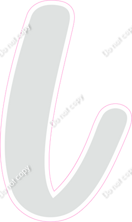 CU 23.5" Individuals - Flat Light Grey L