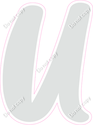 CU 23.5" Individuals - Flat Light Grey U