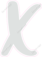 CU 23.5" Individuals - Flat Light Grey X