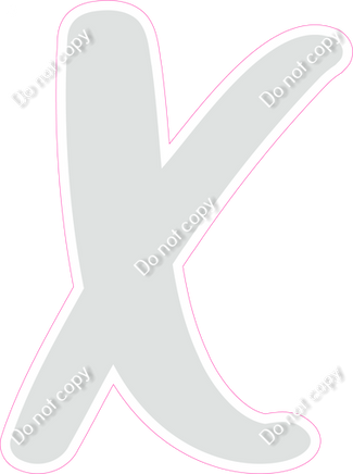 CU 23.5" Individuals - Flat Light Grey X