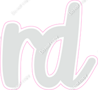 CU 23.5" Individuals - Flat Light Grey RD