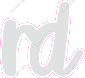 CU 23.5" Individuals - Flat Light Grey RD