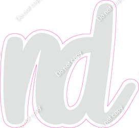 CU 23.5" Individuals - Flat Light Grey ND