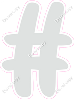 CU 23.5" Individuals - Flat Light Grey #