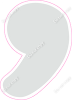 CU 23.5" Individuals - Flat Light Grey Apostrophe